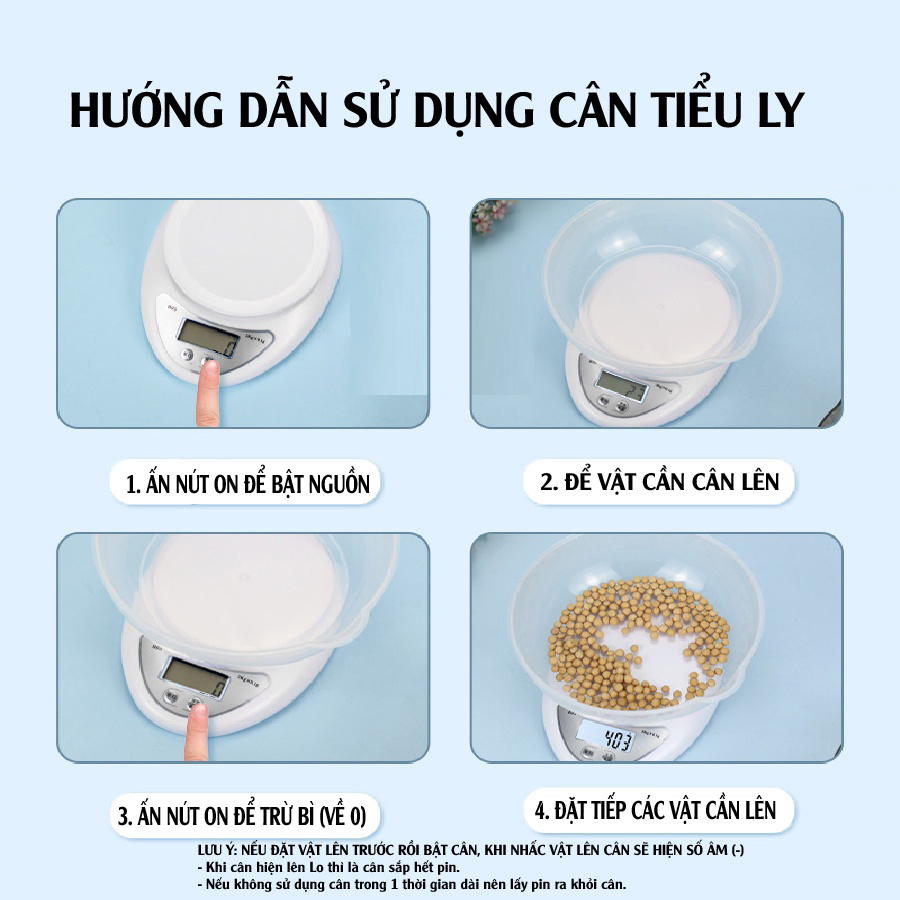 Cân Tiểu Ly Điện Tử Mini Nhà Bếp Cân Thực Phẩm Loại 5Kg Tiện Lợi Cân Tiểu Ly Điện Tử Nhà Bếp Mini Làm Bánh Đồ Ăn Nguyên Liệu Chính Xác Cao Tặng Kèm Pin