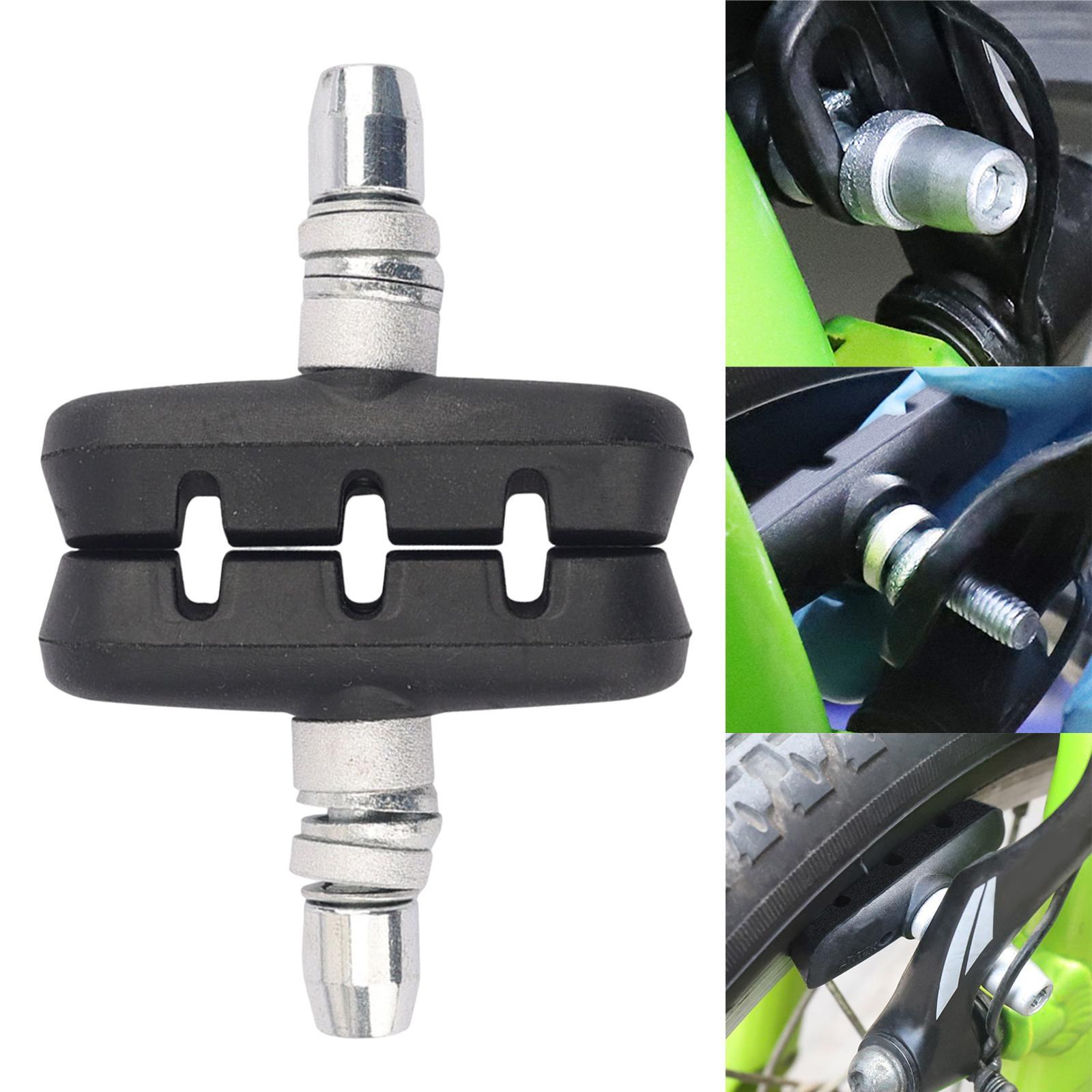 Lightweight Bike Brake Blocks Replacement 1 Pair V Brake Pads for Folding Bicycle
