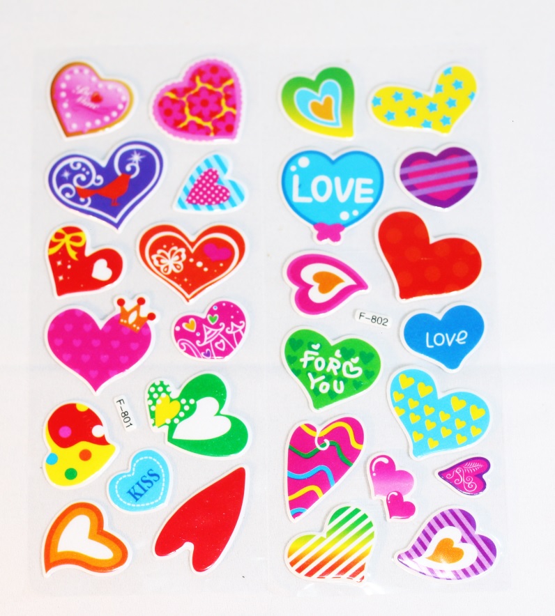 Set 4 Sticker Dán Trang Trí Chủ Đề Love