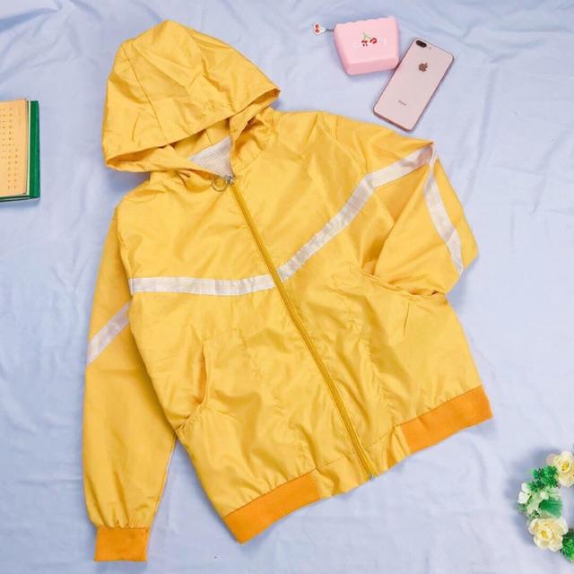 Áo khoác dù nữ phối một sọc cực hot