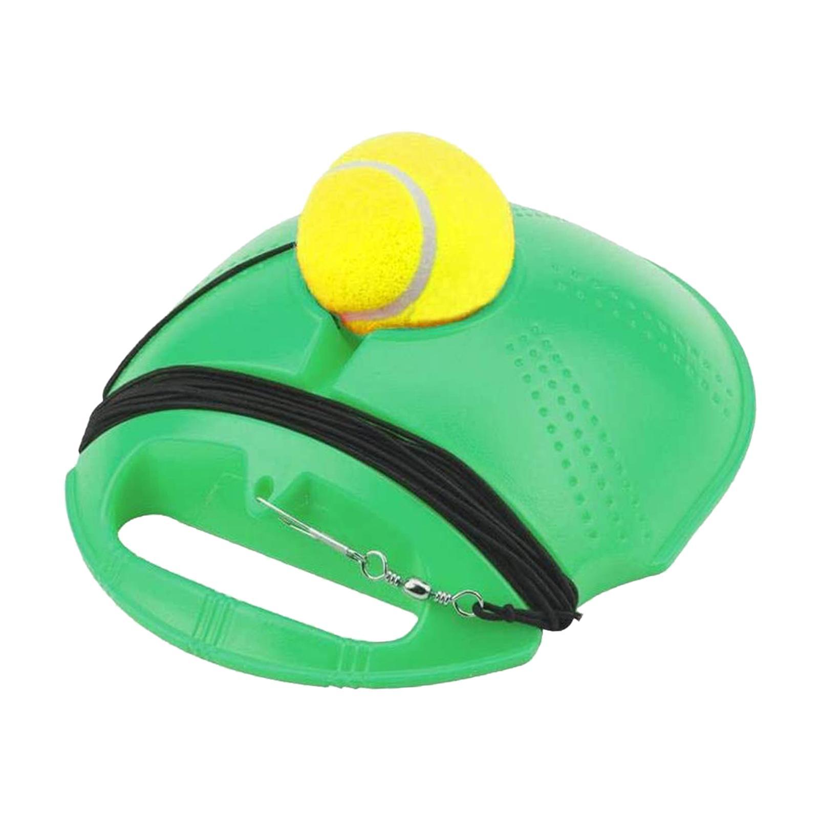 Tennis Trainer Ball Single Trainer with Tennis Ball Portable with Handle Tennis Training Aid for Beginners Kids Adults