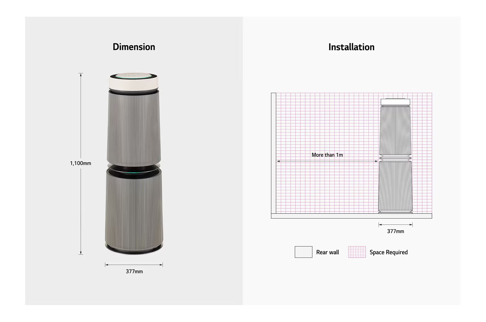 [Chỉ giao Miền Bắc/Nam] Máy lọc không khí PuriCare360 Alpha PET Công nghệ UVnano - AS10GDBY0.ABAE - Hàng Chính Hãng