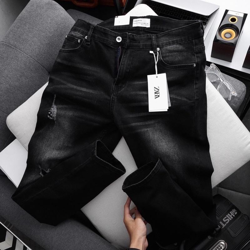 Quần jean nam big size cao cấp ôm dáng size đại màu đen