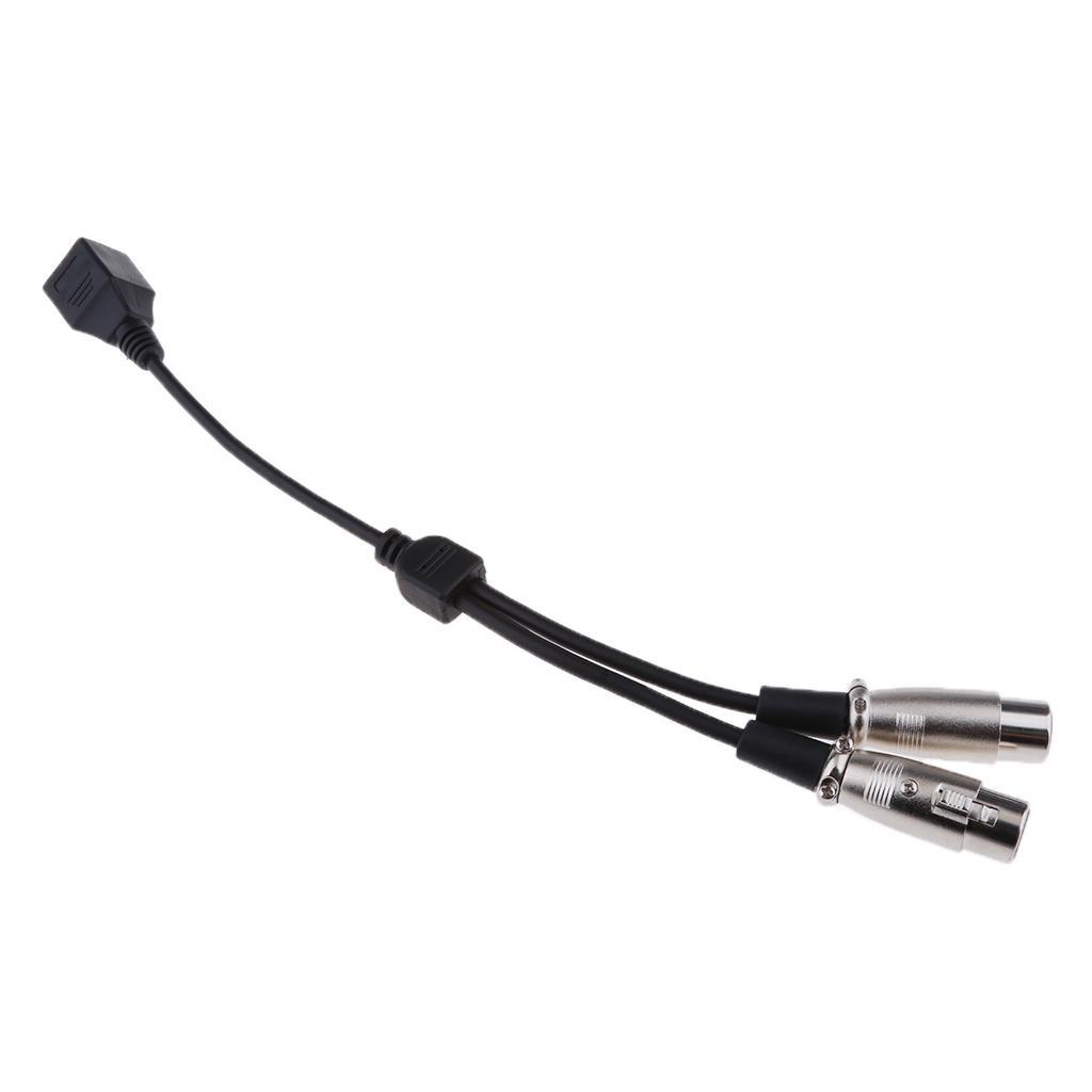 XLR Adapter Cable XLR 3Pin 2 Female to Female Adapter Extension Cord