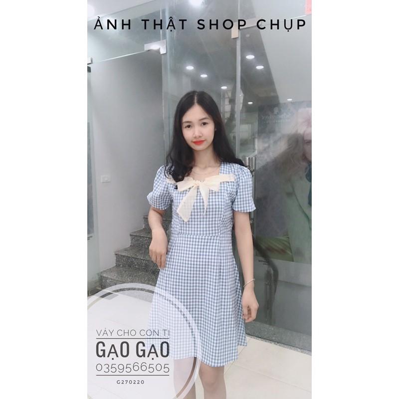 Váy caro cho con bú KÈM ẢNH THẬT