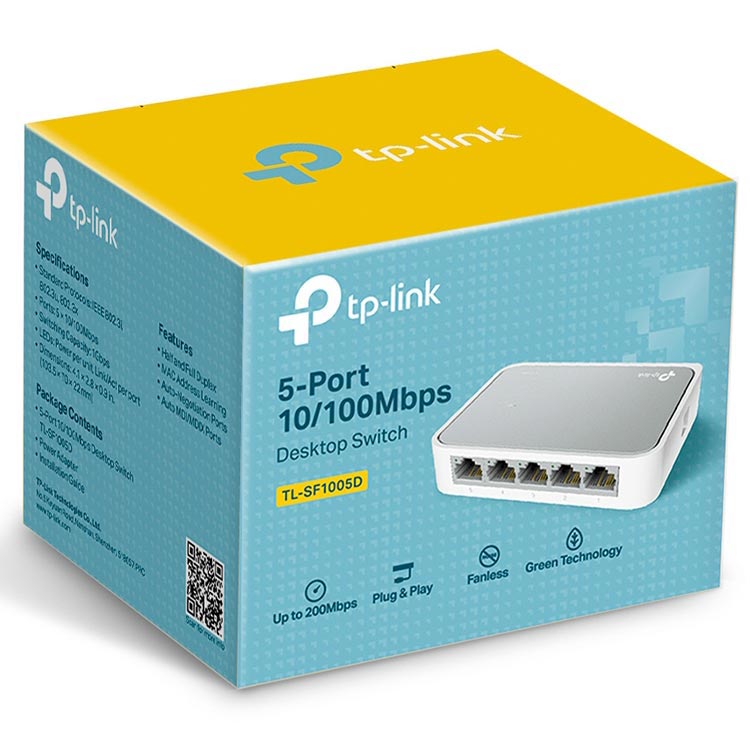 TP-Link TL-SF1005D - Bộ Chia Tín Hiệu Để Bàn 5 cổng 10/100Mbps - Hàng Chính Hãng