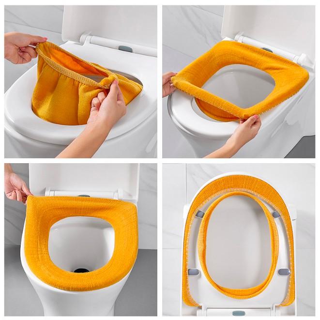 Combo 2 Tấm Lót Bồn Cầu, Đệm Toilet