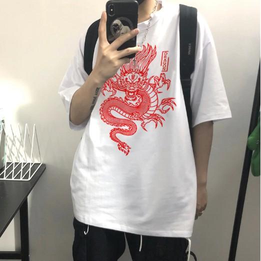 ÁO thun ngắn tay unisex in hình Dragon