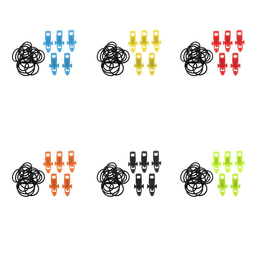 5 Pieces Fishing Hook Adjustable Rod Pole Lure Treble Holder Hang Hooks Bait