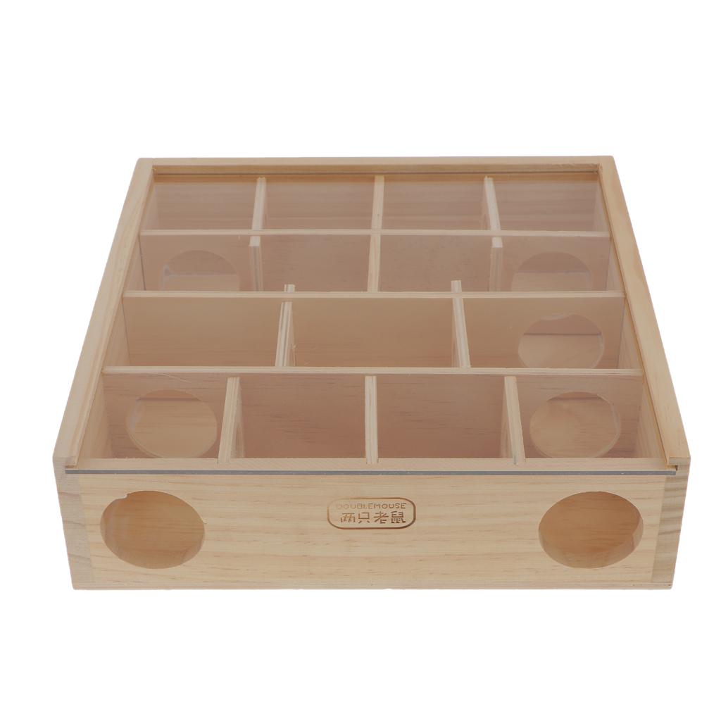 Pet Hamster Wooden Maze Tunnel Gerbil Rat Mouse Mice Small Animal Play Toys