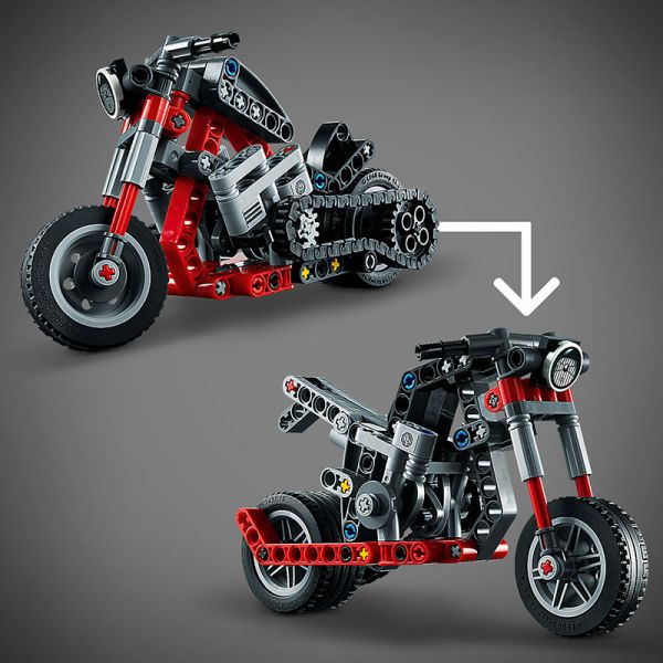 Hình ảnh Đồ Chơi LEGO TECHNIC Xe Mô Tô Độ 42132 (163 chi tiết)