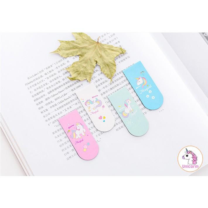 Book Mark nam châm unicorn cute (kẹp đánh dấu trang)