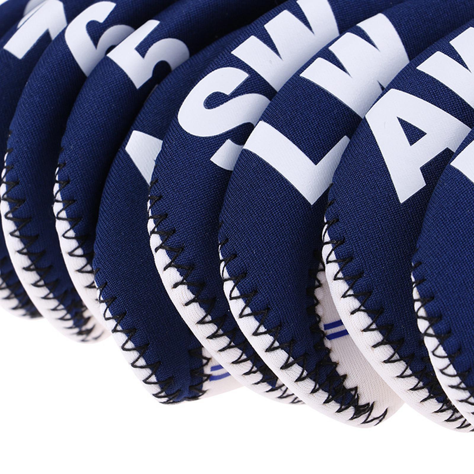 10Pcs Universal Golf Club Head Cover Golf Iron Covers for Most Irons Club Men Golfers