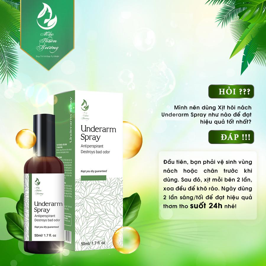 Xịt Khử Mùi Hôi Cơ Thể Underarm Spray 50ml - Mộc Thiên Hương