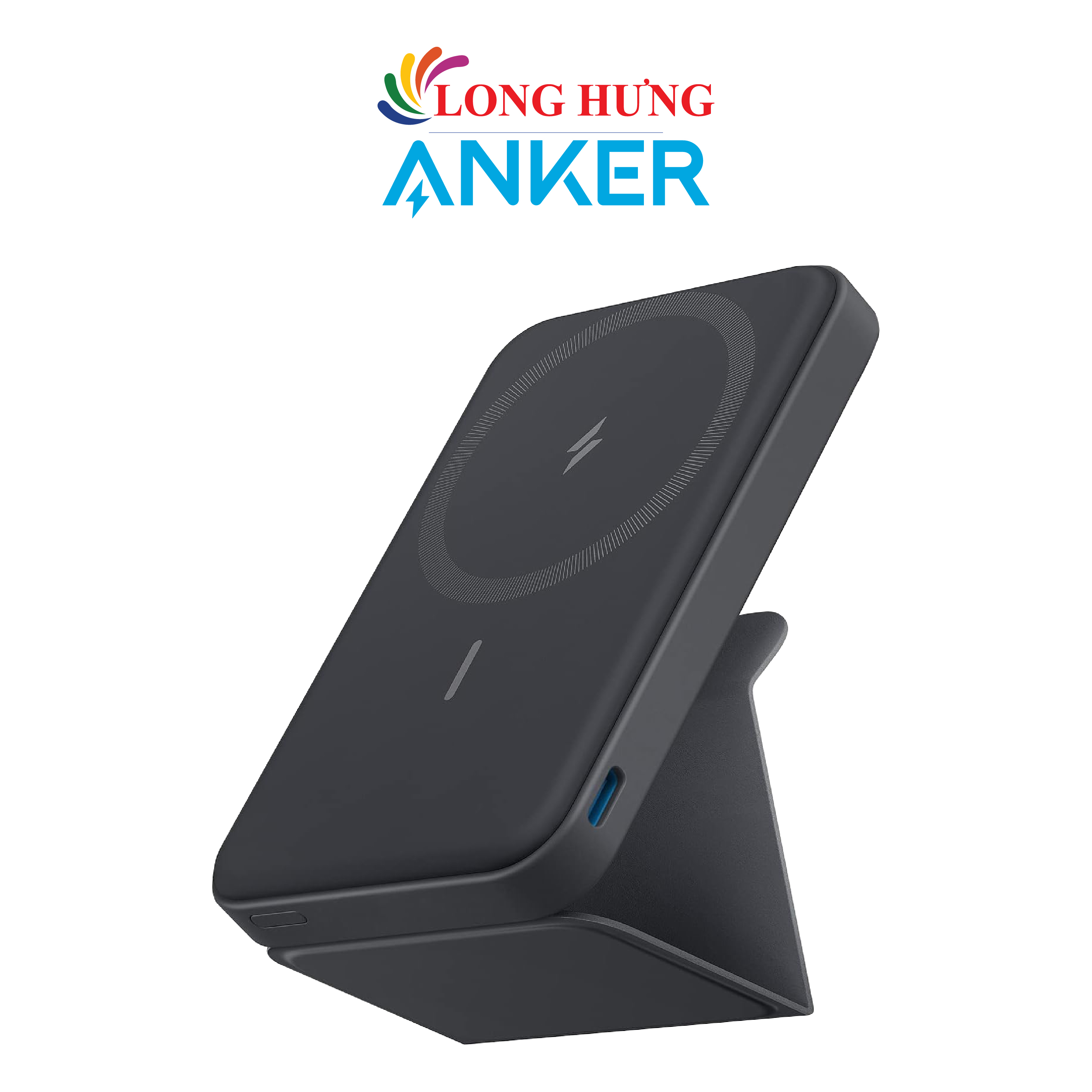 Sạc dự phòng có chân đế từ tính không dây Anker 622 MagGo 7.5W 5000mAh A1614 - Hàng chính hãng