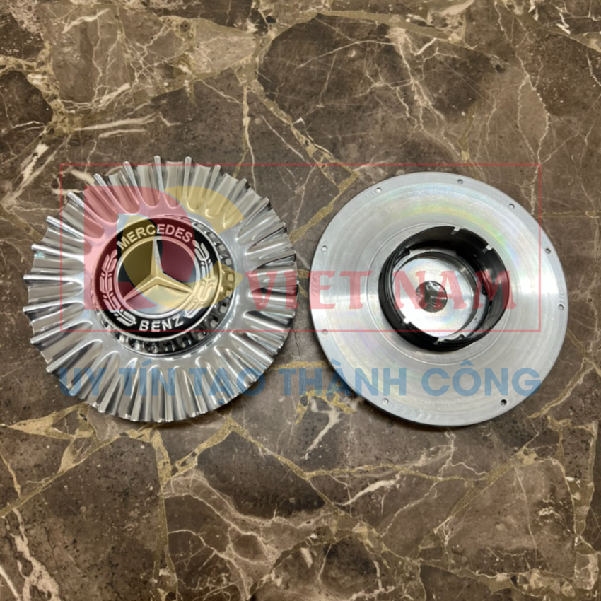 Logo chụp mâm, ốp lazang bánh xe ô tô Maybach ZGS-MC đường kính đĩa 150mm chất liệu nhựa ABS hợp kim nhôm