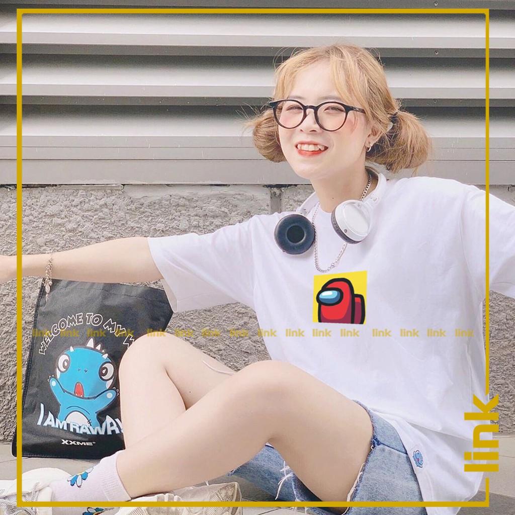 Áo thun unisex nam nữ AMONG US nhỏ xinh trước ngực