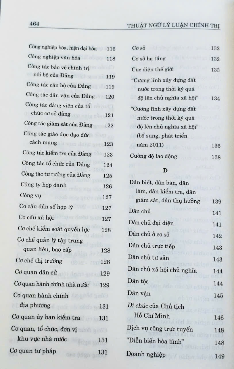 Thuật Ngữ Lý Luận Chính Trị