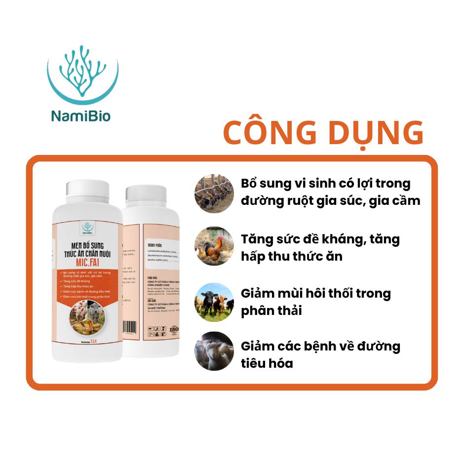 Men vi sinh bổ sung thức ăn chăn nuôi MIC.AT 1kg