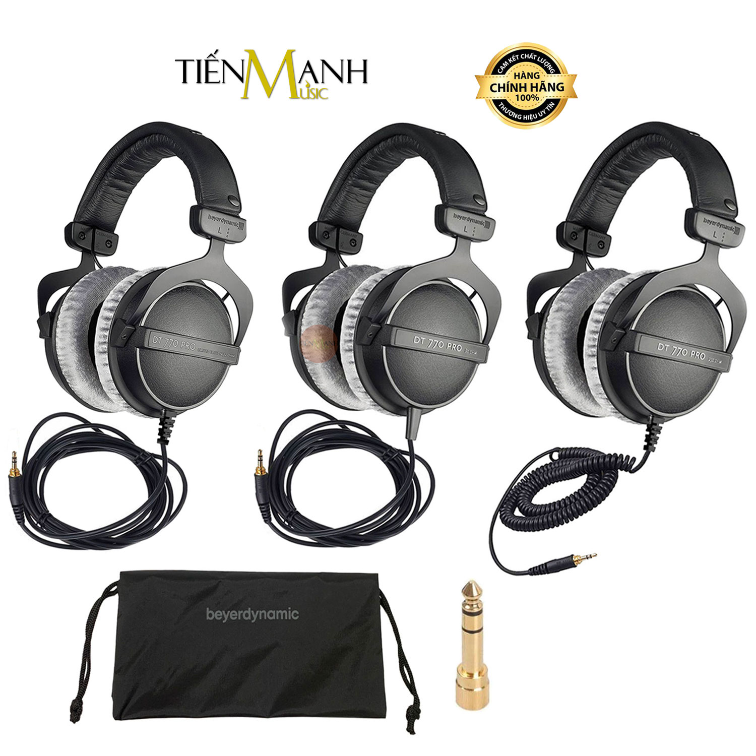 Tai Nghe Kiểm Âm Beyerdynamic DT770 Pro 32, 80, 250 Ohm - DT 770 Beyer Dynamic Close Back Studio Monitor Hàng Chính Hãng