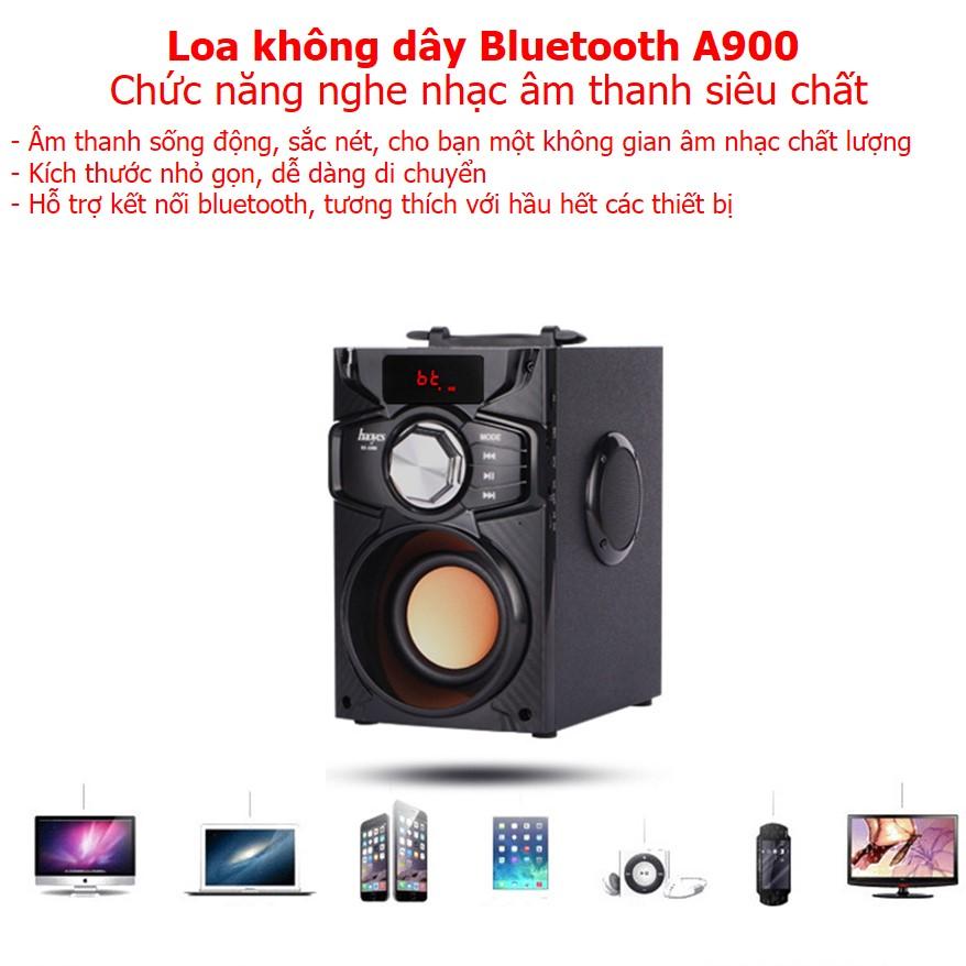Loa Bluetooth Nghe Nhạc A900 Nhỏ Gọn Với 1 Loa Bass Và 2 Loa Treble Hỗ Trợ Kết Nối Bluetooth hàng nhập khẩu