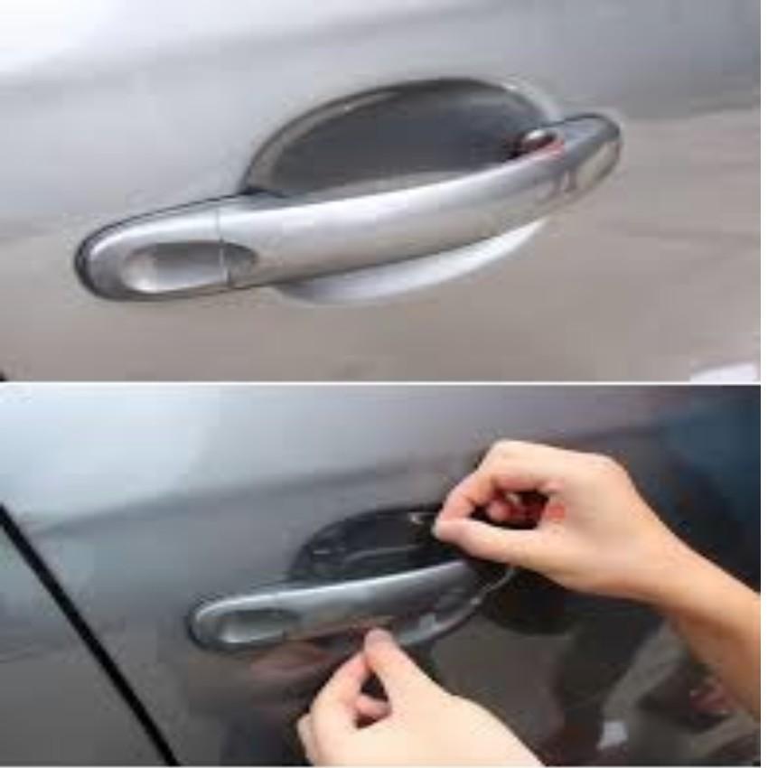 Bộ 8 miếng dán chống xước tay cửa xe ô tô 206239
