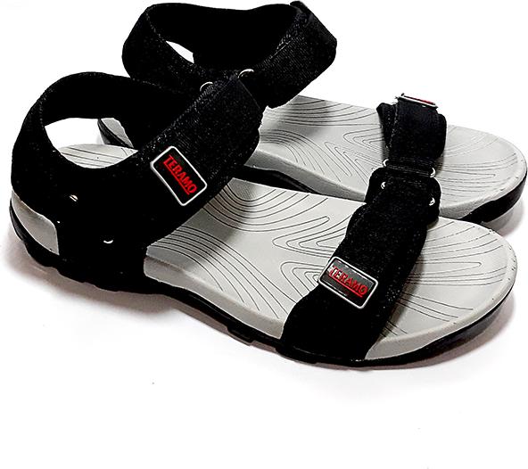 Giày Sandal Nam Quai Dù Teramo TRM03 Đen