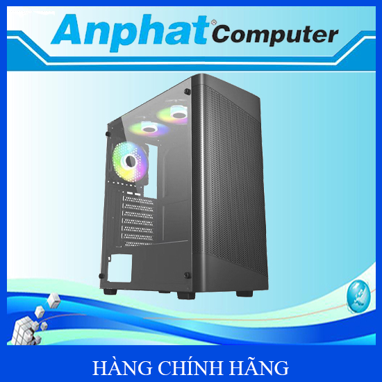 Vỏ máy tính CASE MAGIC GM-02 (Lưới trước+Sẵn 4 FAN) - Hàng Chính Hãng