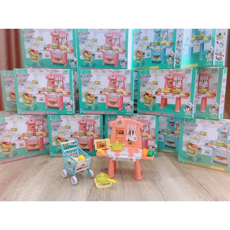Bộ đồ chơi nấu ăn nhà bếp Kit Dream, kèm xe đẩy cho bé