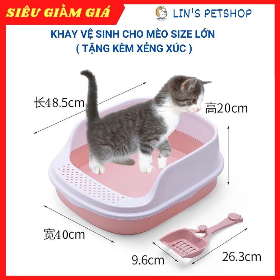 Khay vệ sinh cho thú cưng Size LỚN- tặng kèm xẻng