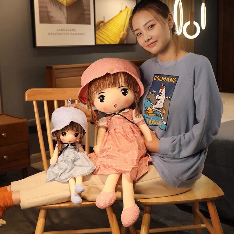 Búp bê váy caro dễ thương cho bé gái
