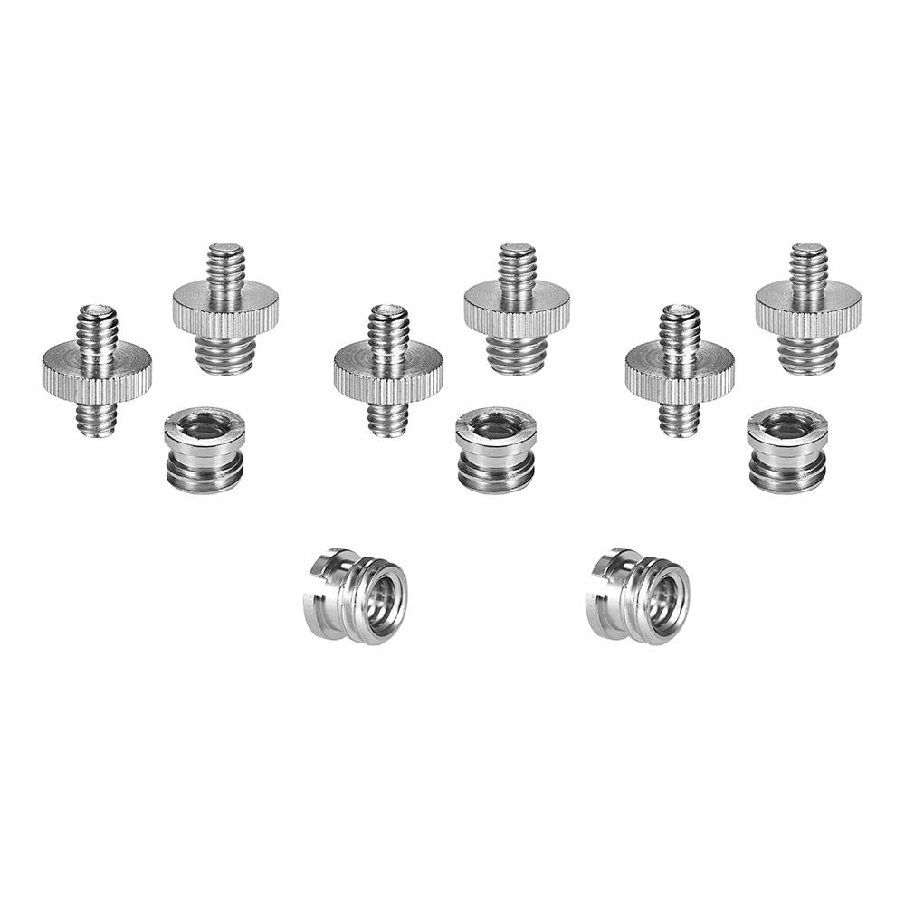 Bộ chuyển đổi vít ren 1/4 "-20 và 3/8" -16 giảm tốc ,chuyển đổi ống lót cho chân máy ảnh Chân máy ảnh Monopod Ballhead Light