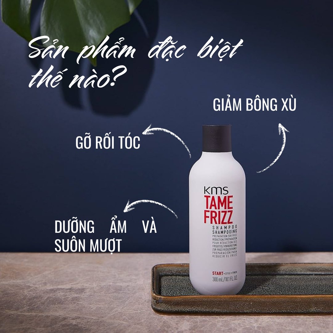 Dầu Xả Dưỡng Tóc Mềm Mượt Goldwell KMS Tamefrizz Kiểm Soát Bông Xù, Giảm Xơ Rối Lên Đến 99