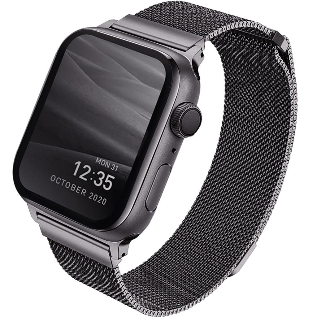 Hình ảnh Dây Đeo UNIQ DANTE Mesh Steel Strap For Apple Watch Series 1~8/ SE đủ size, chất liệu thép bền bỉ. Hàng Chính Hãng