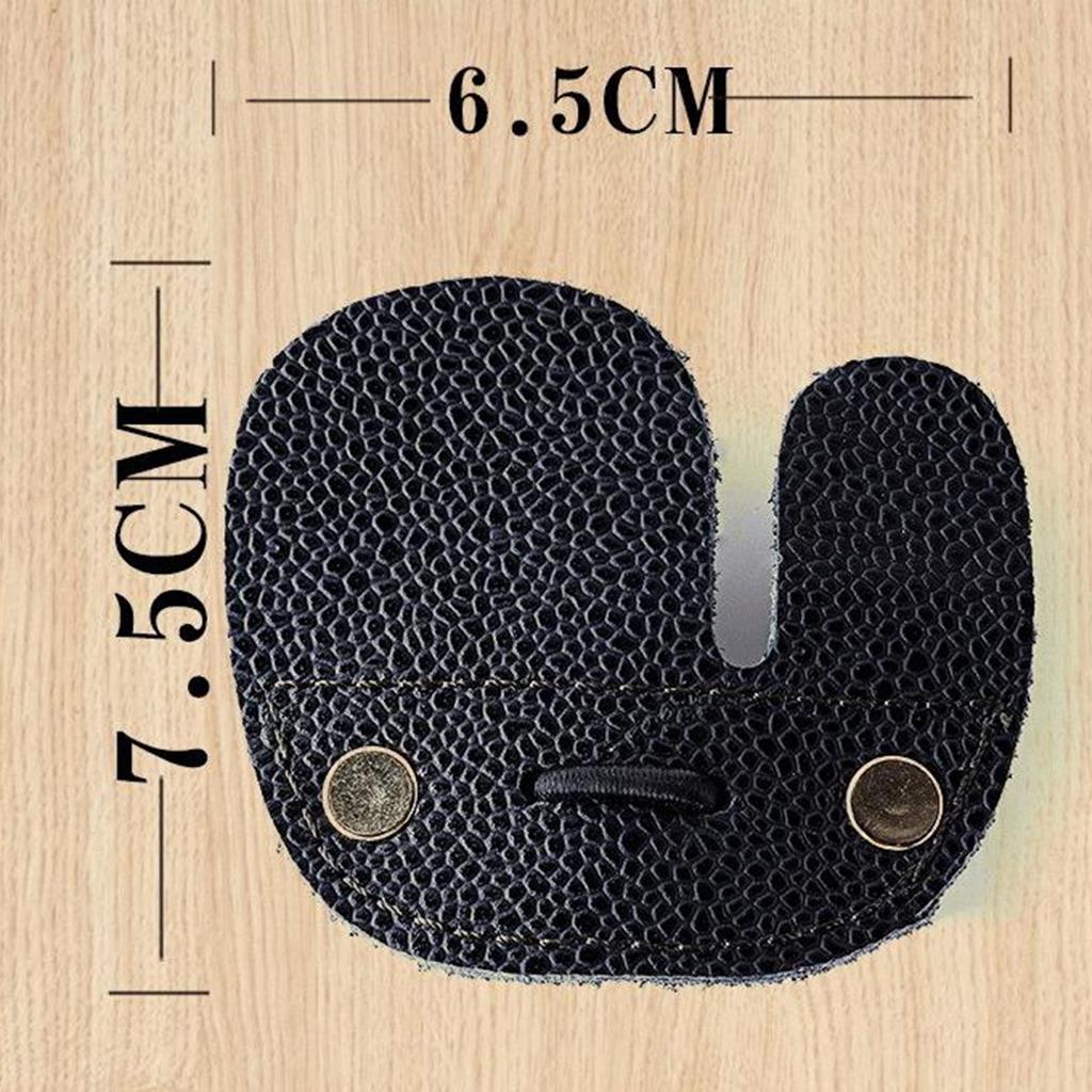 Double Archery Shooting Finger Tabs Finger Saver Protect Guard Gear