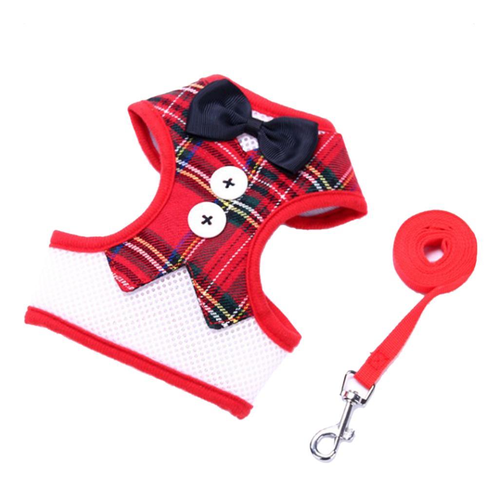 Adjustable Dog Harness Traction Rope Dog Vest Clothes