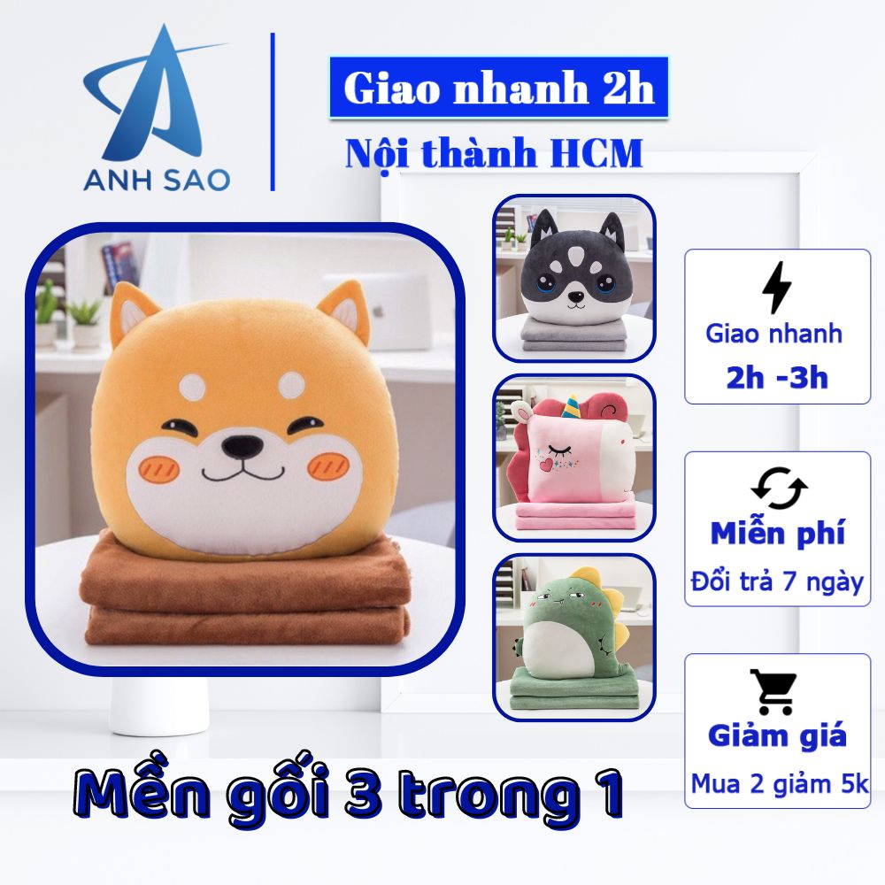 Bộ mền gối văn phòng 3 trong 1 A kích thước 35x35cm