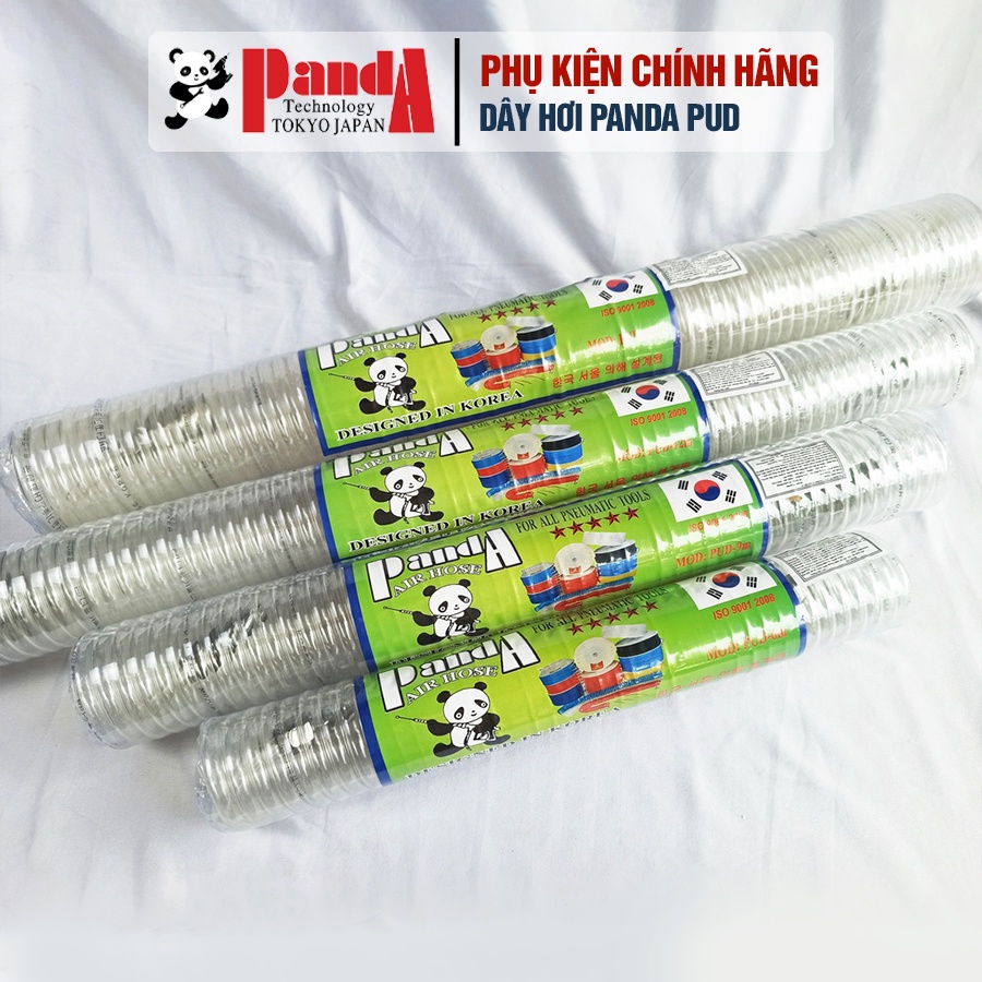 Dây hơi Panda PUD dùng cho máy nén khí, có sẵn 2 đầu nối nhanh