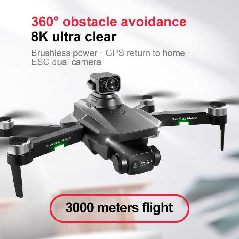 RG101 Pro GPS DRONE 6K Camera HD kép Gimbal Chụp ảnh trên không chổi trơn Tránh Trận đấu trực thăng có thể gập lại RC Quad Quad Màu