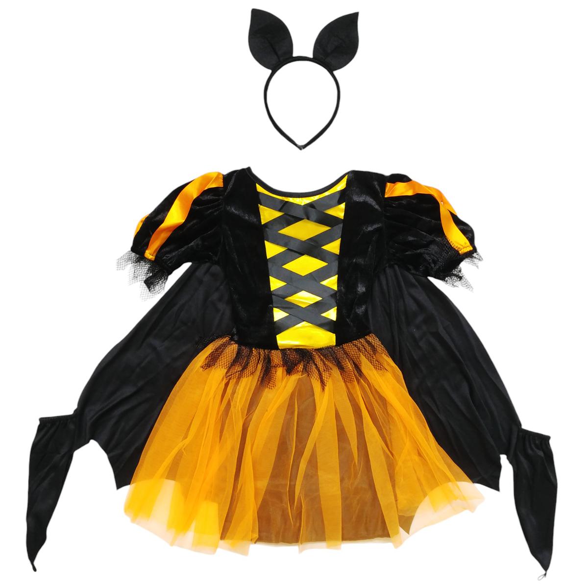 Bộ Váy Dơi Hóa Trang Halloween Bé Gái - Size M - Nuan Nuan G0424
