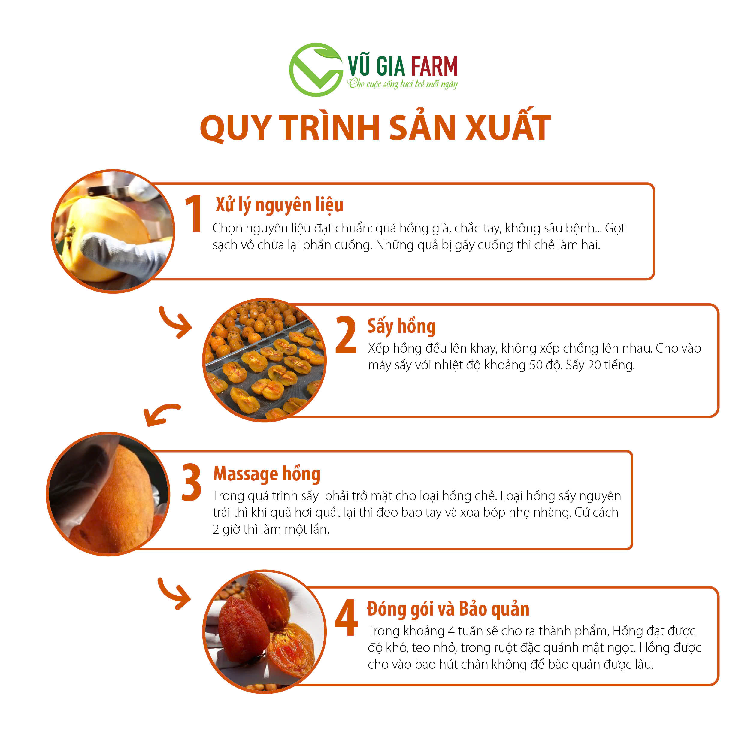 Hồng Chẻ Sấy Dẻo Đà Lạt Túi 500g - hồng dẻo thơm ngon, đậm đà hương vị truyền thống, đặc sản mùa thu Đà Lạt