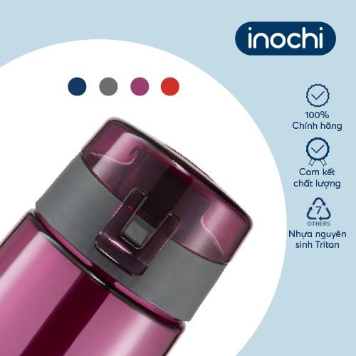 Bình nước thể thao Inochi - Kita Active 700ml màu Xanh chàm/Cam sữa/Ghi sữa/Hồng sen