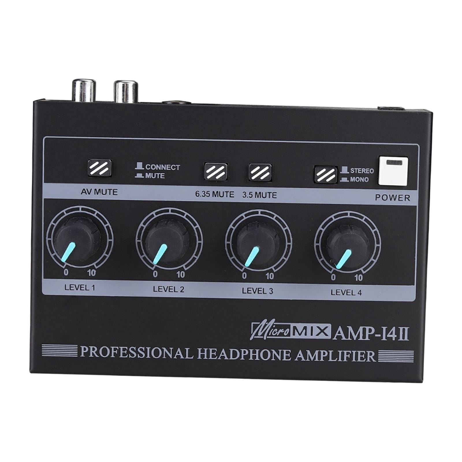 Headphone Amplifier Compact Professional US Adapter Wide Compatibility for Smartphones