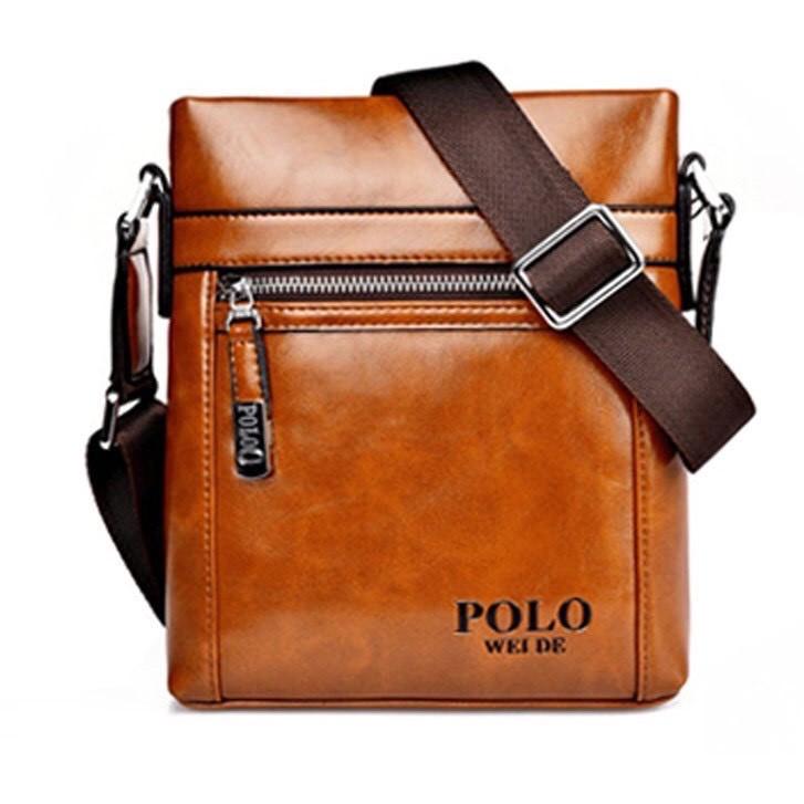 Túi đeo chéo nam da bò POLO cao cấp T66 KT 19x22x4cm - DH STORE