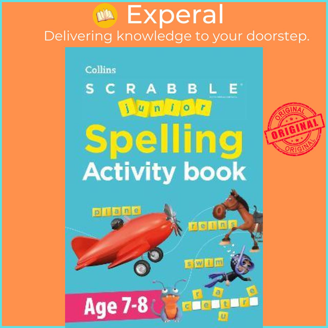 Sách - SCRABBLE Junior Spelling Activity Book Age 7-8 by Collins Scrabble