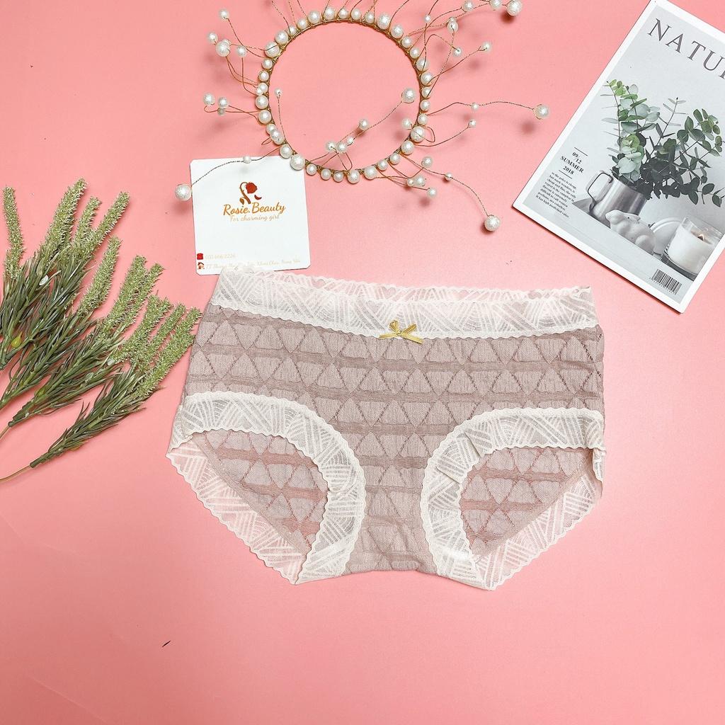 Quần lót ren Mina đính nơ, quần chip ngọt ngào sexy QR/168