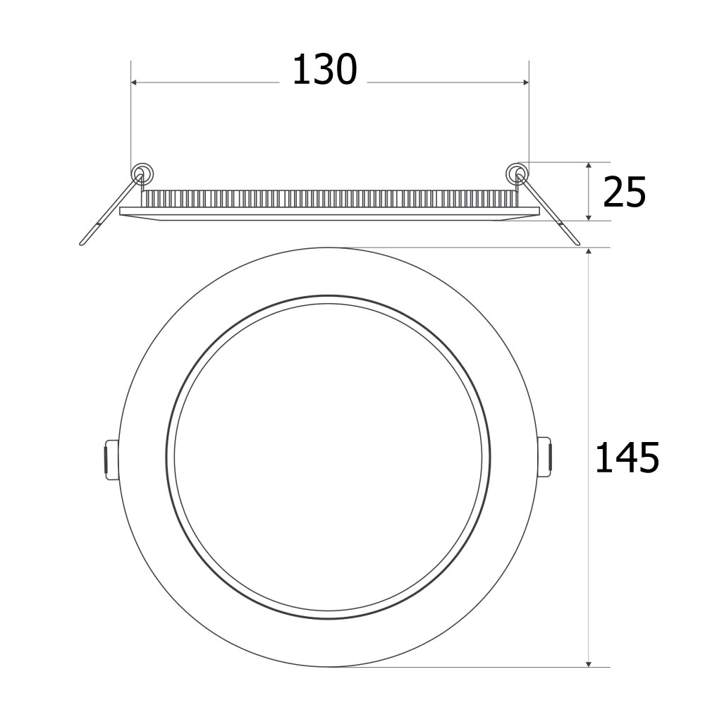 LED panel mỏng Robot RUR145-9W - Hàng chính hãng