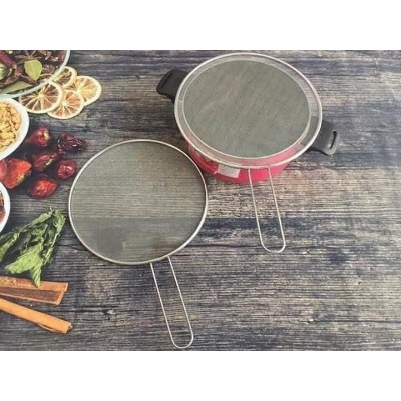NẮP ĐẬY CHẢO BẰNG LƯỚI INOX DẠNG TRÒN 19cm