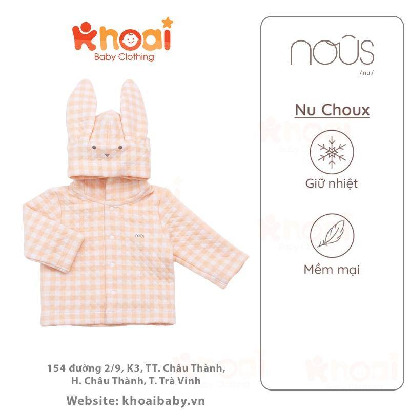 Áo khoác Jacket Nous vàng tai thỏ - Chất liệu Nu Choux 95% cotton thiên nhiên