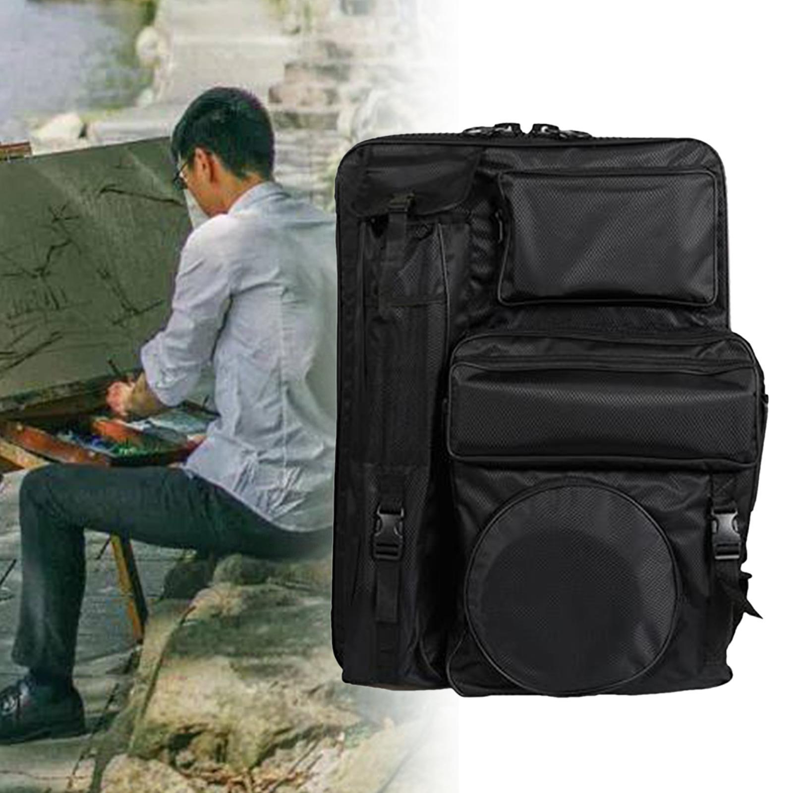 Art Portfolio Case Carrying Bag Tote Backpack Sketchbook Professional Painting Bag Carry Bag for Cleaning Pot Mix Tray Palette Drawing Board